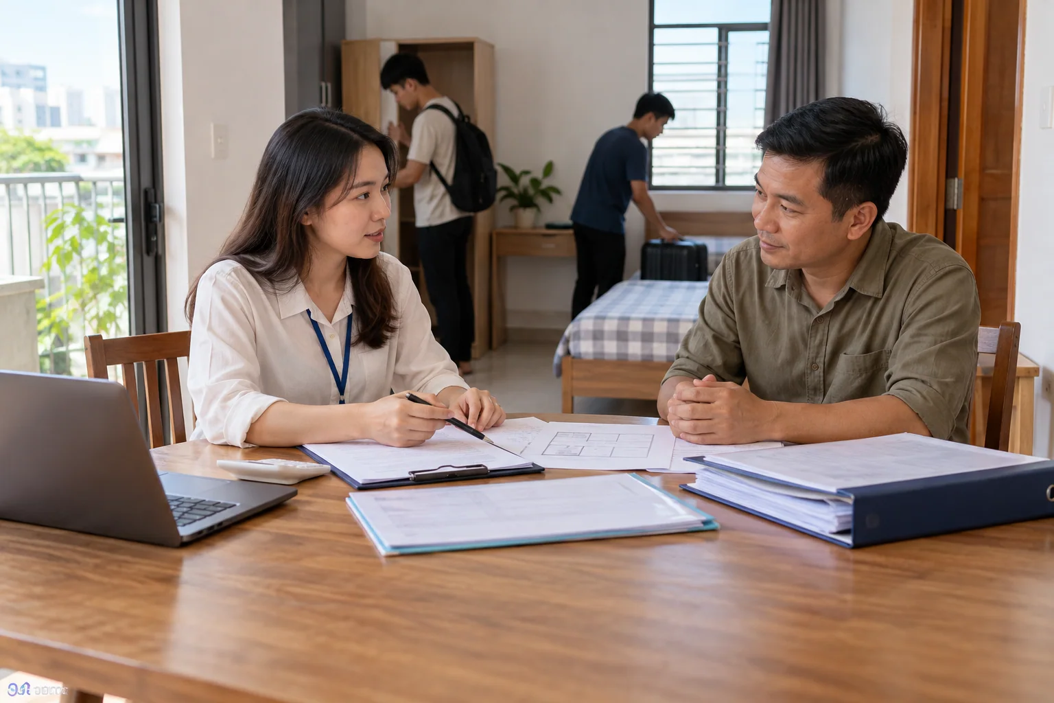 Ảnh minh họa: Chuẩn bị hồ sơ cho công ty thuê phòng cho nhân viên