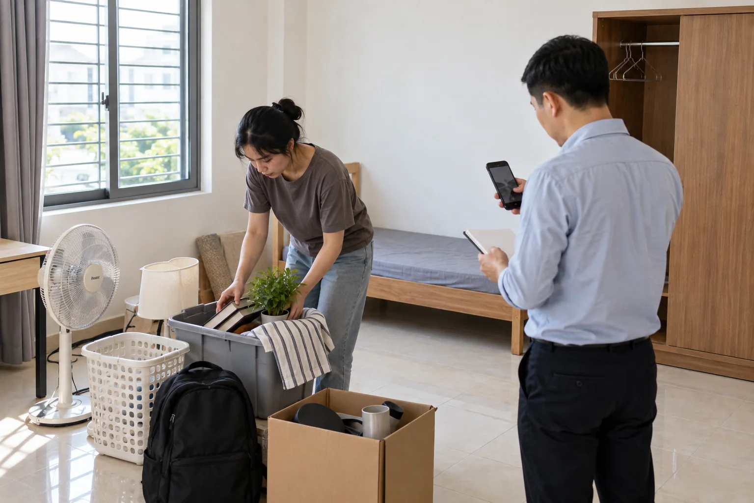 Ảnh minh họa: Xử lý đồ đạc người thuê để lại sau khi rời phòng