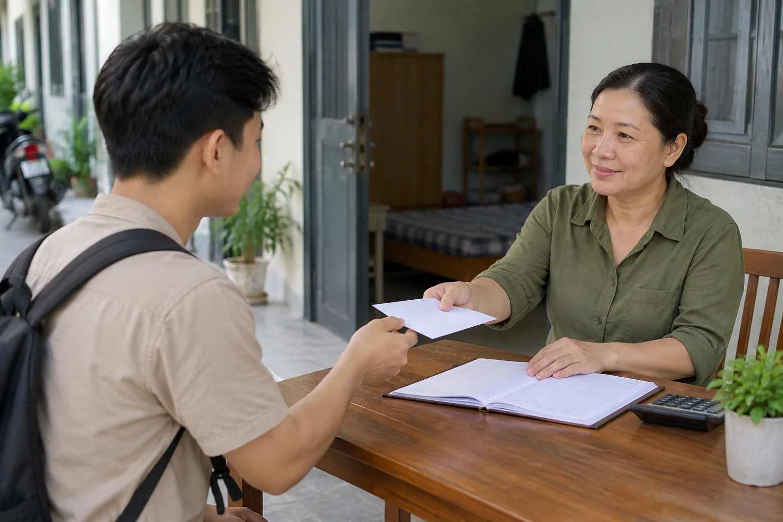 Ảnh minh họa: Nội dung phiếu thu tiền phòng trọ và cách đối chiếu