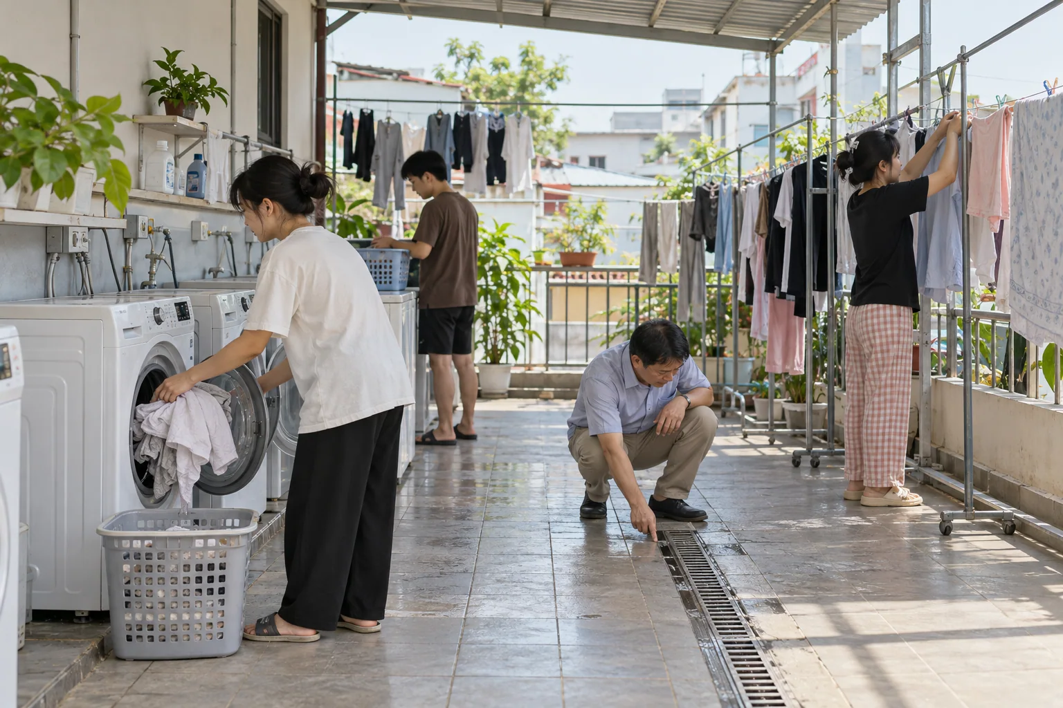 Ảnh minh họa: Tổ chức sử dụng và quản lý khu giặt phơi chung